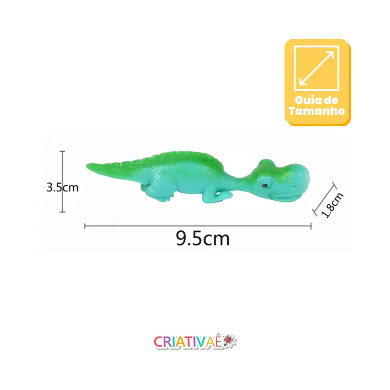 Kit 5 DinosEstilingue - Dinossauros Estilingues que Grudam Kit 5 DinosEstilingue Criativaê 