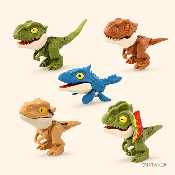 Kit Nhacssauros Criativaê - Kit Dinossauros de Brinquedo Anti-stress