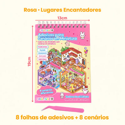 Minimundo Criativaê – Cenários 3D para Completar com Mais de 200 Adesivos