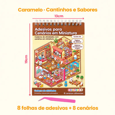 Minimundo Criativaê – Cenários 3D para Completar com Mais de 200 Adesivos