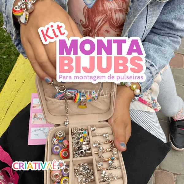 Monta Bijubs - Kit para montagem de pulseiras infantil
