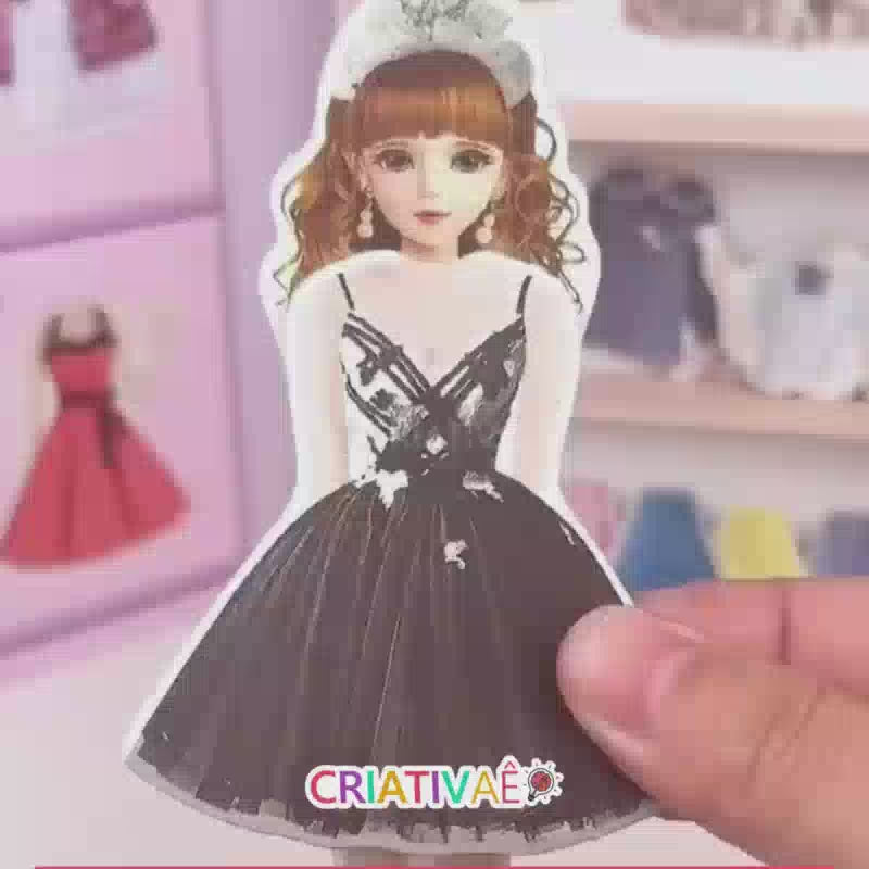 Carregar vídeo: Styldoll - Nova Boneca Fashionista com Roupas Magnéticas