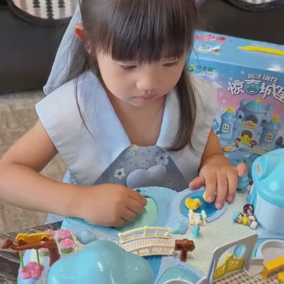 Carregar vídeo: Castelo Mágico de Princesas – Quebra-Cabeça Magnético para Meninas | CRIATIVAE