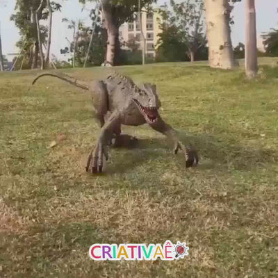 T-RunRex Criativaê - Novo Dinossauro Realista de Controle Remoto Inteligente