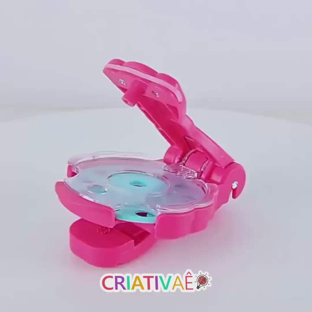 Carregar vídeo: Hair Glam Criativaê - Novo Decorador de Cabelos Charmoso, Prático e Portátil