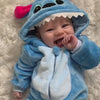 Macacão Baby Bichinhos em ação, demonstração do mecanismo
