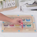 ColorMag Tabuleiro - Brinquedo Montessori Treinamento Motor Fino