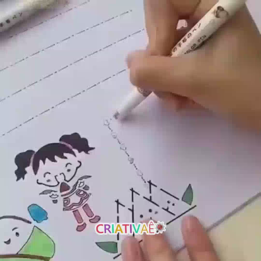 Carregar vídeo: Kanettis - Kit de Canetinhas com Desenhos Estilo Rolo Carimbo