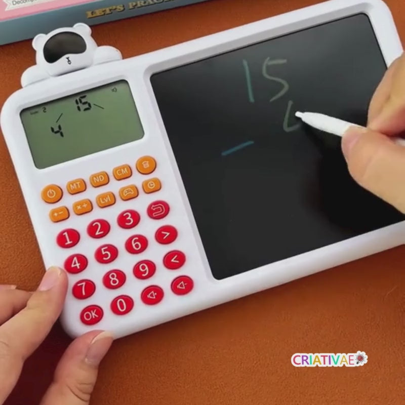 Carregar vídeo: Lousa Mágica Infantil com Calculadora Educativa 2 em 1 | CRIATIVAE
