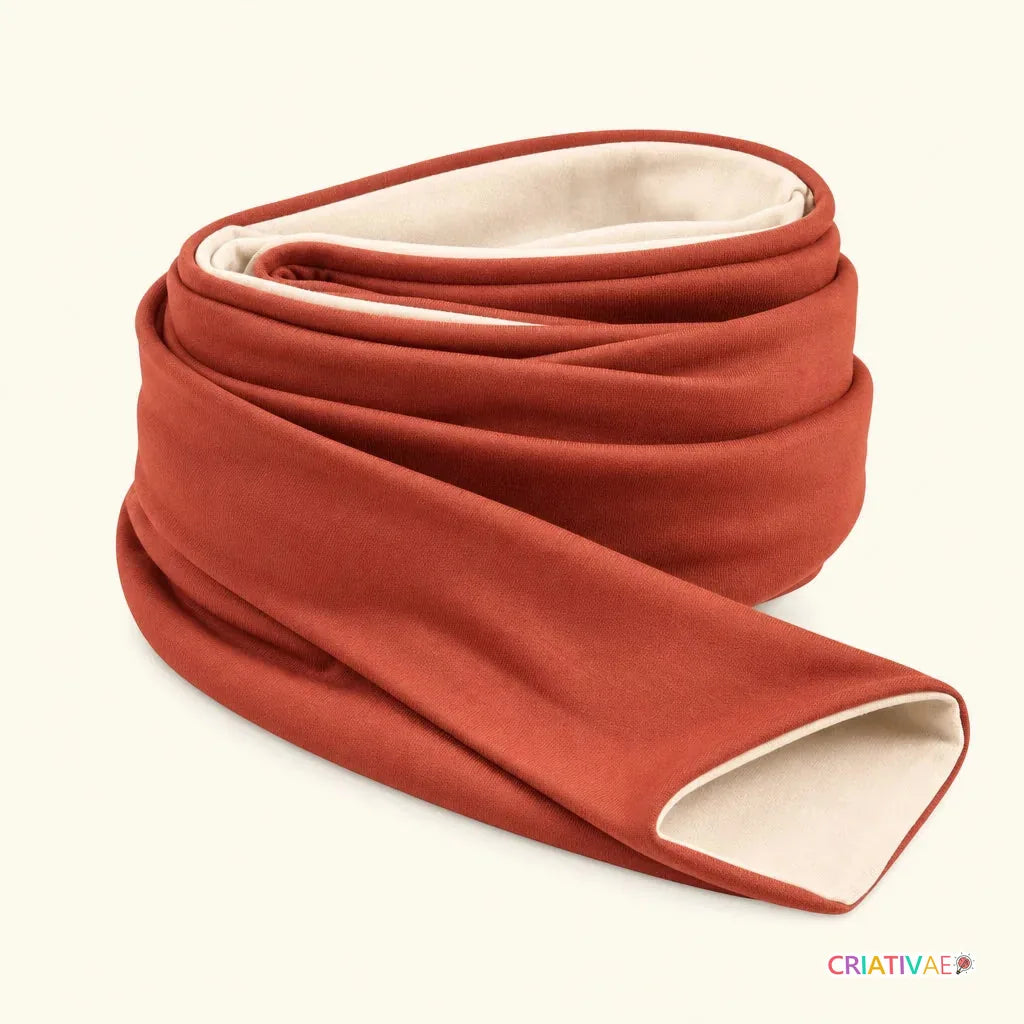 Sling Criativ suporte elástico terracota para carregar bebê no colo