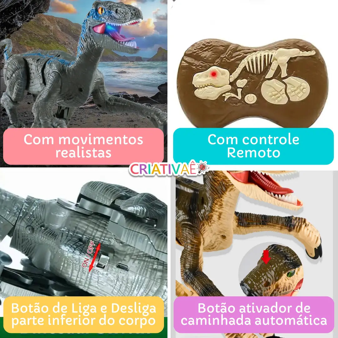 T-RunRex - Dinossauro de Controle Remoto T-RunRex - Dinossauro de Controle Remoto Criativaê 