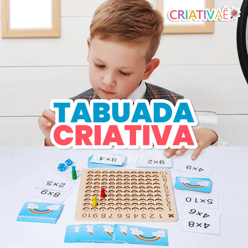 Tabuada Criativa + Brinde Exclusivo 3+ Criativaê 