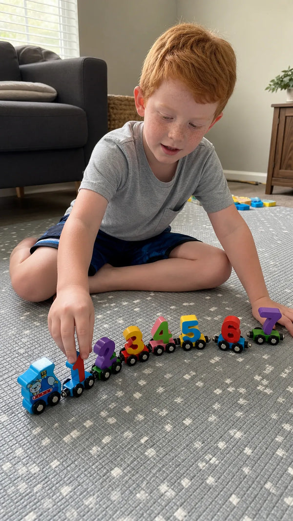 Foto de cliente: crianca com Conta Trem em casa