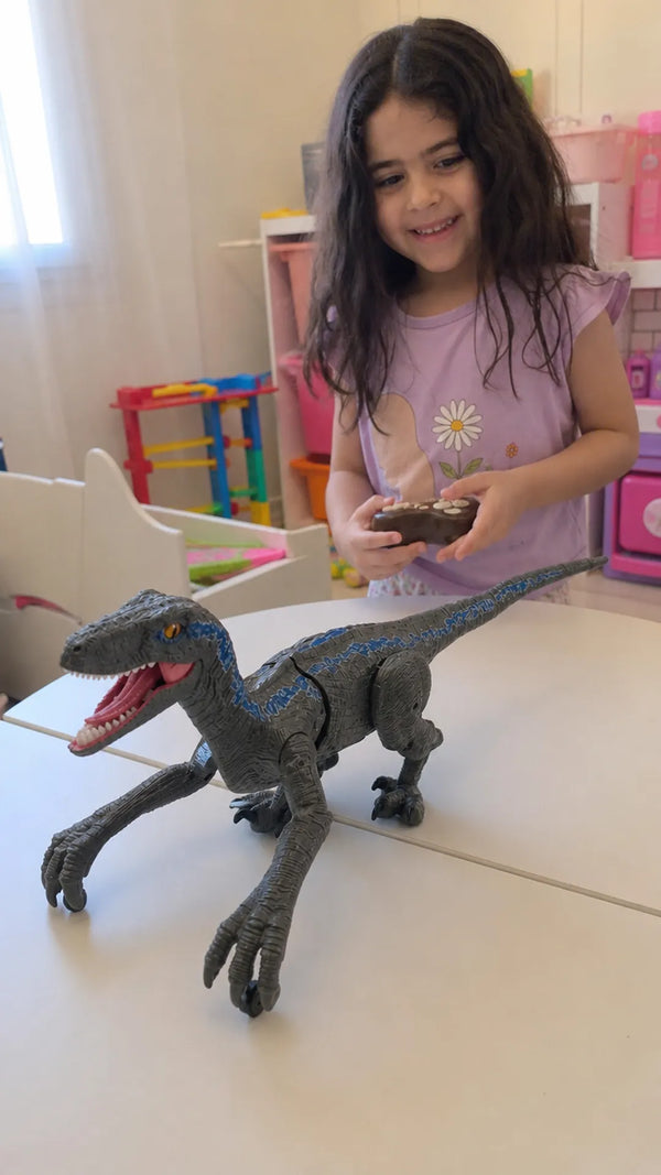 Foto de cliente: crianca com T-RunRex em casa