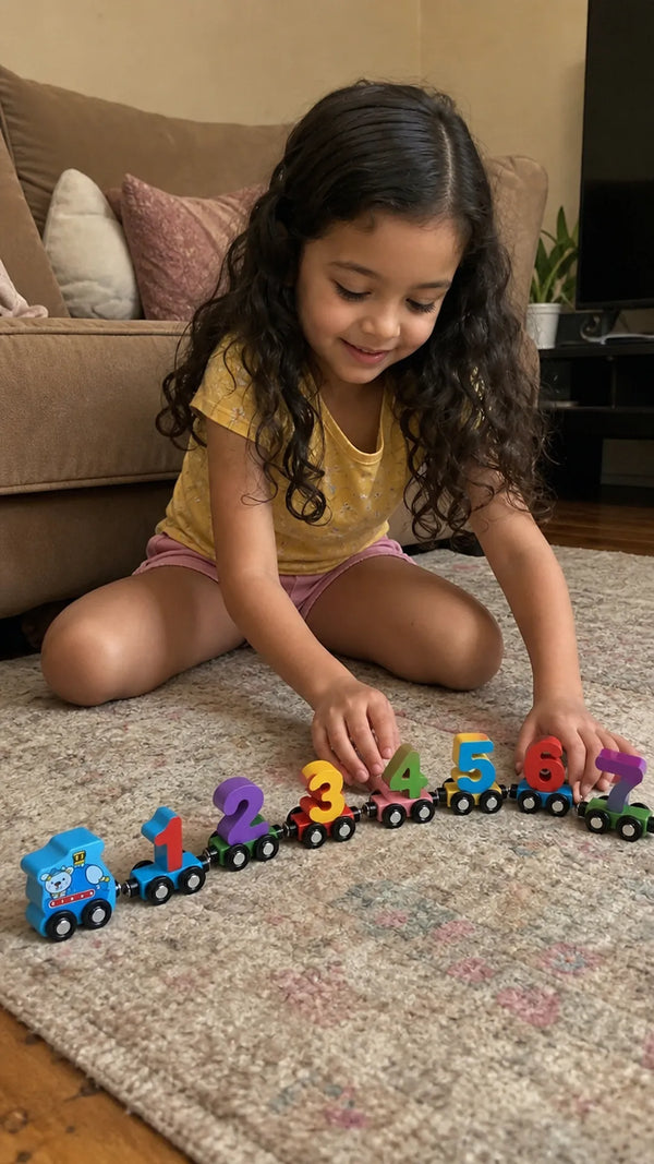 Foto de cliente: crianca com Conta Trem em casa