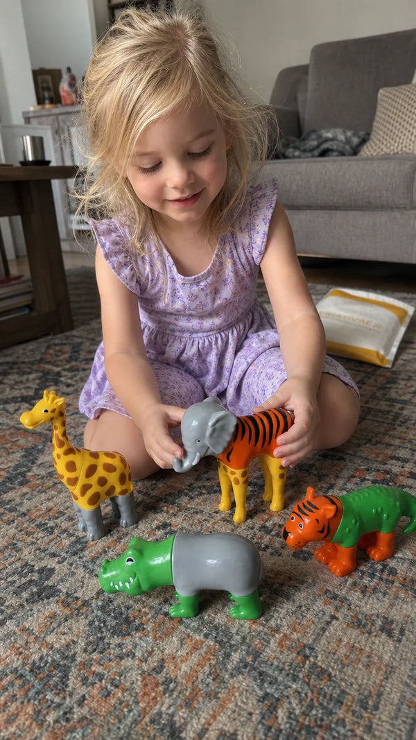 Foto de cliente: crianca com MagnetoZoo em casa