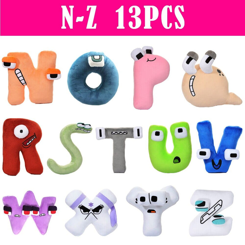 Alfabetinhos - Pelucias alfabéticas Criativaê 13 pelas N-Z 