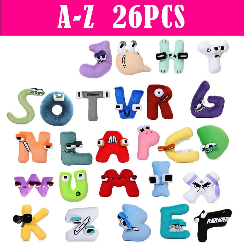 Alfabetinhos - Pelucias alfabéticas Criativaê 23 peças A-Z 