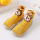 Animashoes - Sapatinho de Animais com Sola de Silicone Criativaê Amarelo Leão 6 - 12 Meses 