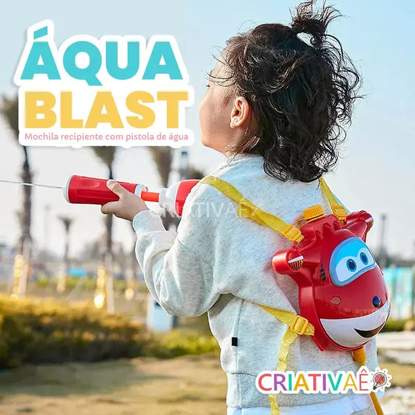 Áqua Blast - Mochila Recipiente com Aspersor de Água