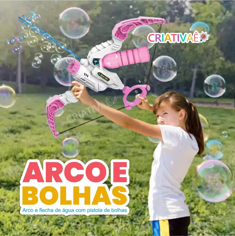 Arco e Bolhas - Arco e flecha de água com pistola de bolhas I&C 3 Criativaê 