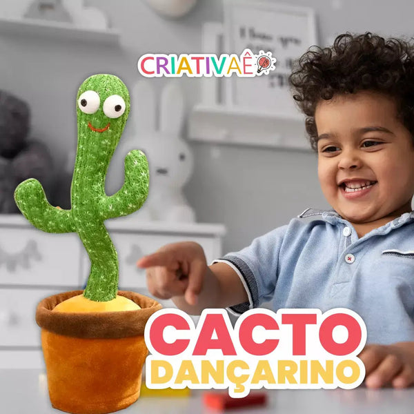 Cacto Dançarino Falante de Pelúcia