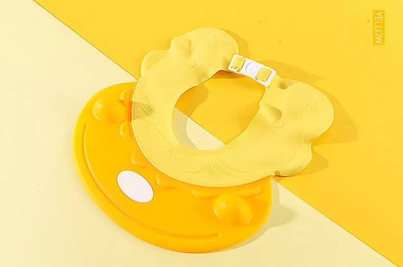 Chapeuzinho Protetor de Olhos e Orelhas para Banho I&C 3 Criativaê Amarelo 