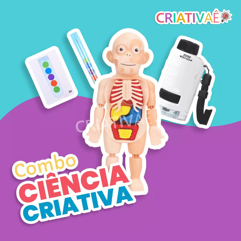 Combo Ciência Criativa + Brinde Exclusivo 3+ Criativaê 