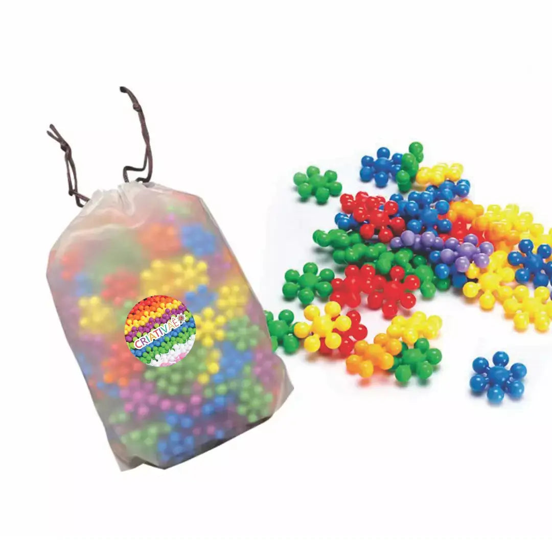 Conecta Tudo - Brinquedo Monta Monta + Brinde Exclusivo Criativaê 100 Peças 