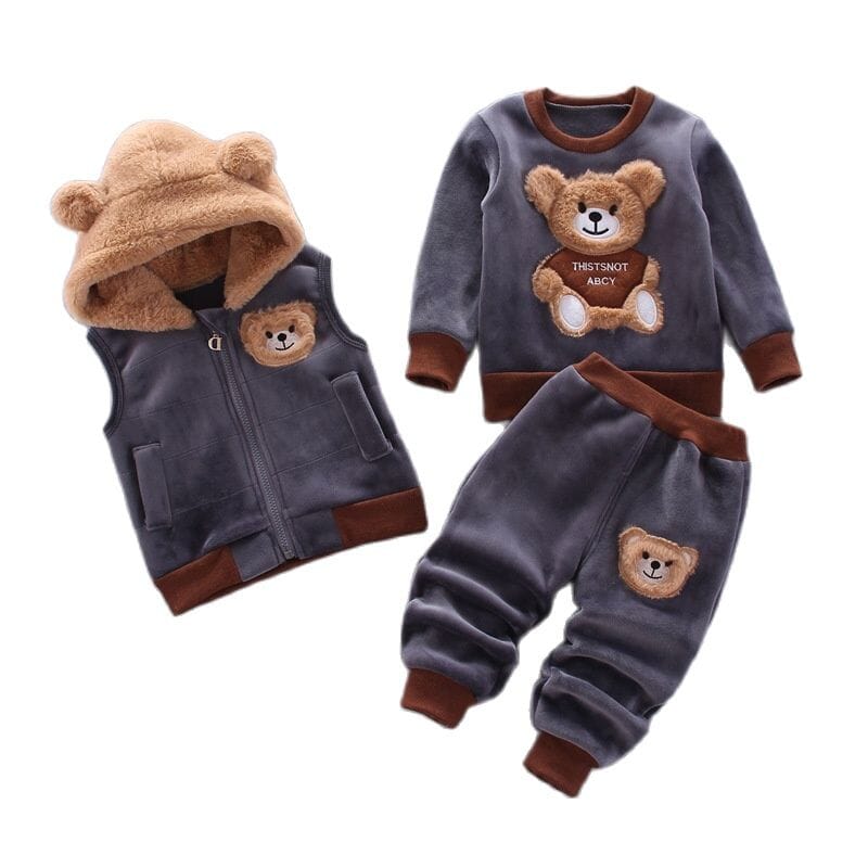 Conjunto inverno Bear Kids Criativaê Preto 12 meses 