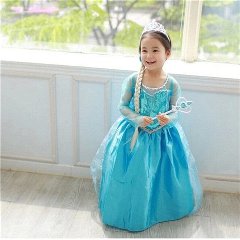 Fantasia infantil hot sale da frozen elsa