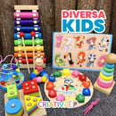 KIT com 7 Brinquedos Educacionais Montessori - Diversa Kids I&C 3 Criativaê 