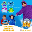 Moletom Infantil Bichinhos - Feito de Lã, Antialérgico e com Capuz I&C 3 Criativaê 