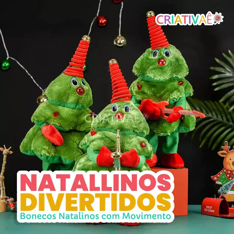 Natallinos Divertidos - Bonecos Dançarinos Temáticos do Natal + Brinde Exclusivo 3+ Criativaê 