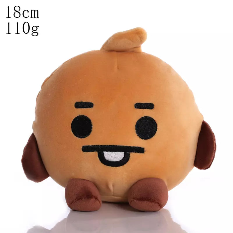 Pelúcia Kpop Super Star BT21 Criativaê Shooky 18 Centímetros 