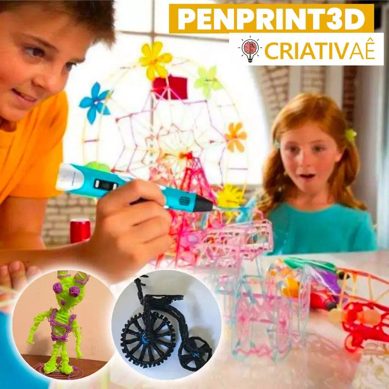 Pen Print 3D - Caneta de Impressão 3D I&C 3 Criativaê 