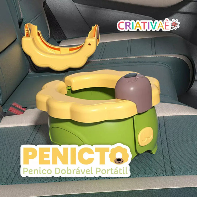 Penicto - Penico Dobrável Portátil + Brinde Exclusivo Criativaê 