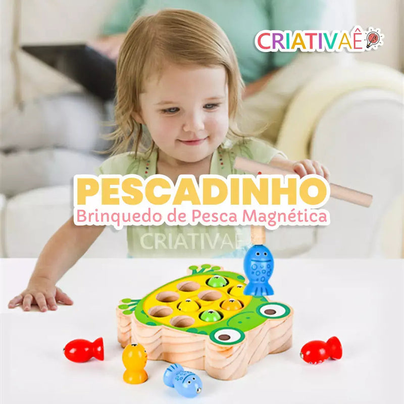 Pescadinho - Brinquedo de Pescaria Magnética + Brinde Exclusivo 3+ Criativaê 