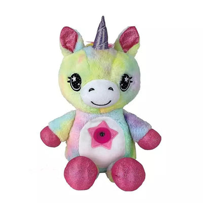 Pup Star - Brinquedo de Pelúcia com Projetor Criativaê I&C 3 Criativaê Unicórnio Branco 