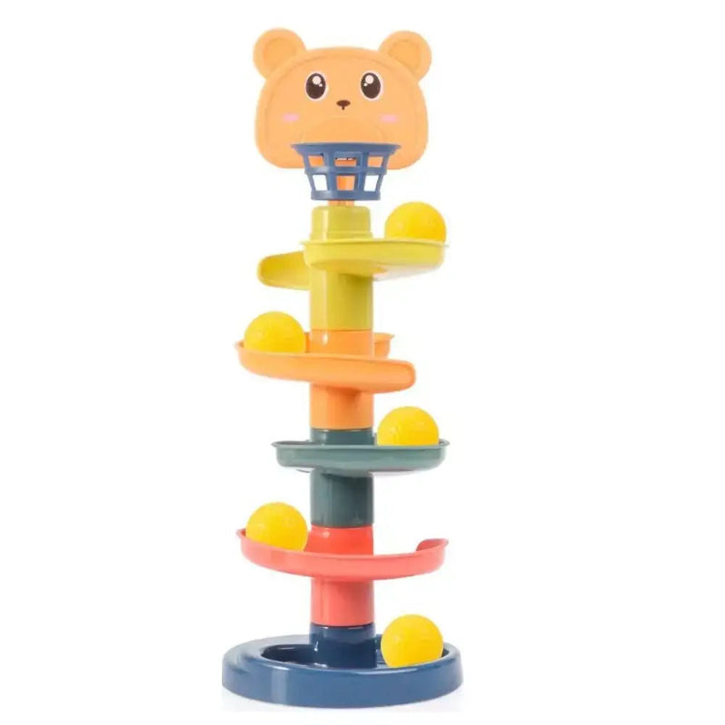 Rampatin - Torre Espiral Montessori + Brinde Exclusivo Criativaê 2 (4 andares) Urso 