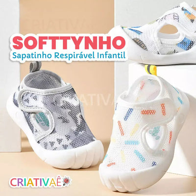 Softtynho - Sapatinho Respirável Infantil + Brinde Exclusivo 0-2 Criativaê 