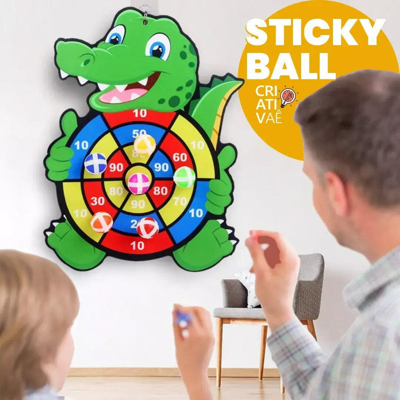 Sticky Ball - Brinquedo Bola ao Alvo I&C 3 Criativaê 