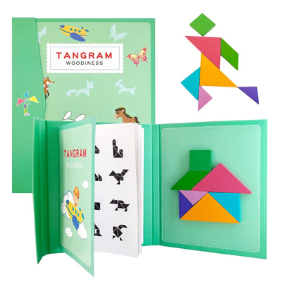 Tangram Criativo - Quebra cabeça magnético 3D Criativaê 